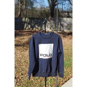 Polo Ralph Lauren Box Logo Graphic Crewneck Sweatshirt